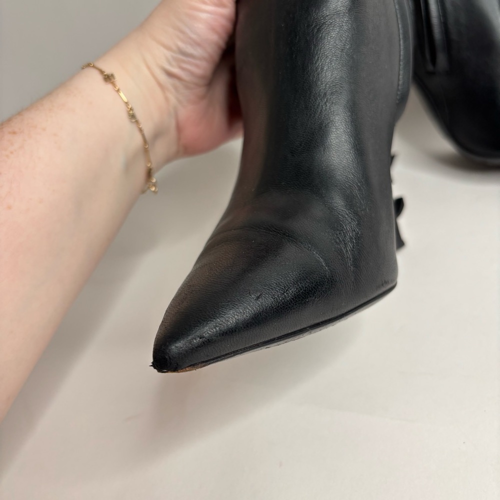 Yves SAINT LAURENT Opyum 110 YSL Heeled Boots Black size 37 - Picture 6 of 17